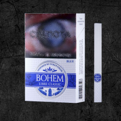 Сигариллы Бохем Либре Классик Блю Кинг Сайз (Bohem Libre Classic Blue King Size) Сигариллы классические крепостью 6 мг , формата Кинг Сайз